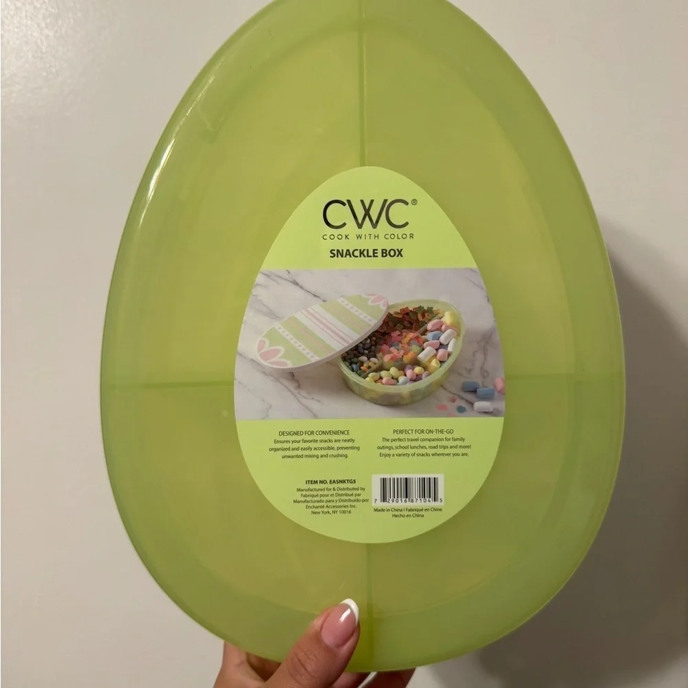 Cook With Color Easter Egg Snack Box Food Storage Green Container